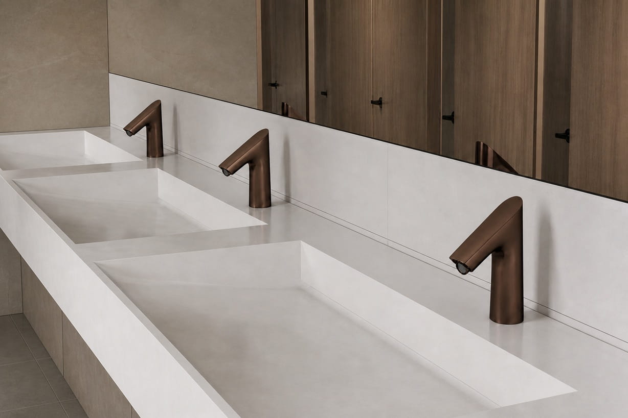 Automatic touchless faucet guide navigation for product comparison and buying advice